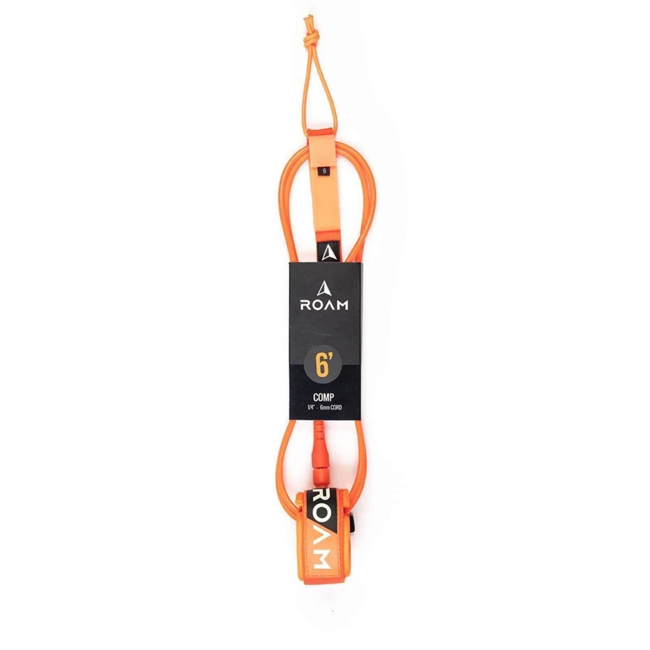 ROAM 6'0" Surfboard Leash Comp 6mm Orange 1 ROAM 6'0" Surfboard Leash Comp 6mm Orange