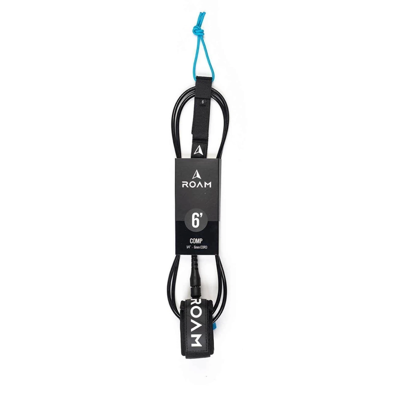 ROAM 6'0" Surfboard Leash Comp 6mm Schwarz 1 ROAM 6'0" Surfboard Leash Comp 6mm Schwarz