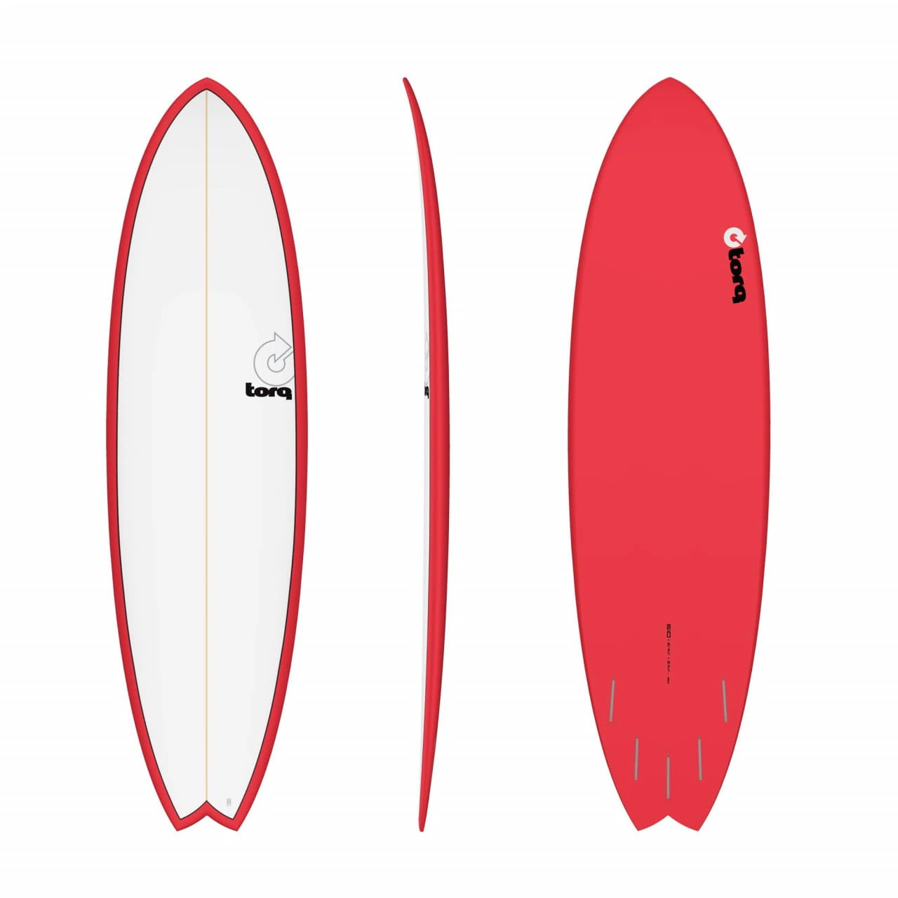 Surfboard TORQ Epoxy TET 6.10 Fish Red Pinline 1 Surfboard TORQ Epoxy TET 6.10 Fish Red Pinline