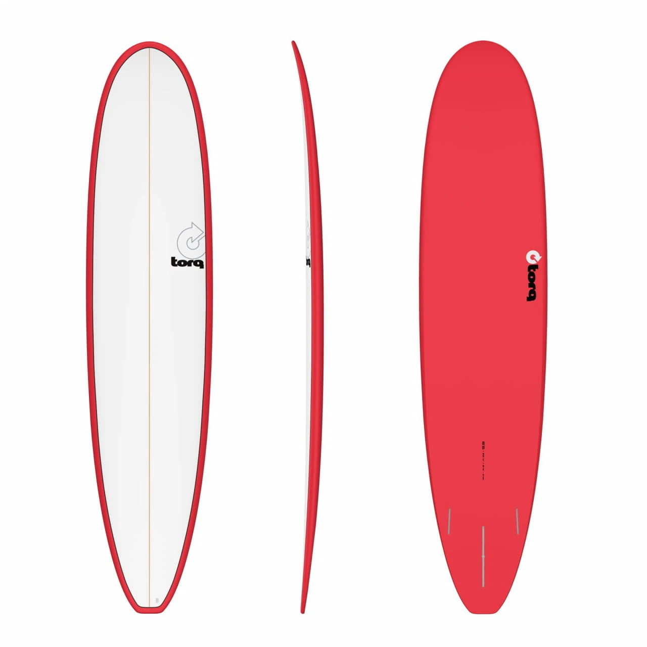 Surfboard TORQ Epoxy TET 8.6 Longboard Red Pinline 1 Surfboard TORQ Epoxy TET 8.6 Longboard Red Pinline